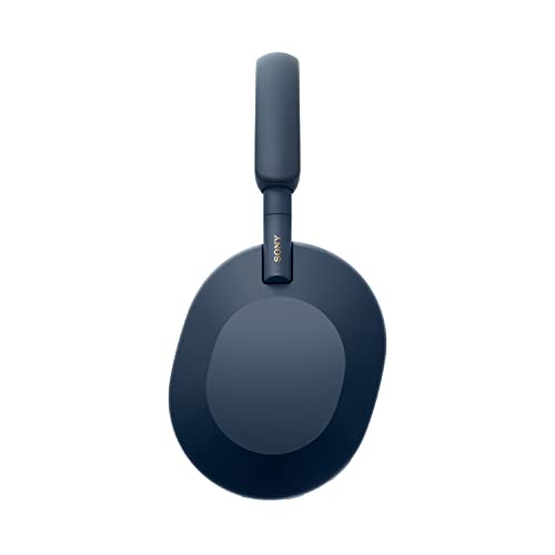 Sony WH-1000XM5 Noise Cancelling Wireless Over-Ear Headphones, Bluetooth, Clear Call Quality, Hi-Res, Up to 30hr Battery Life, Quick Charge, Alexa & Google Assistant, iOS & Android - Midnight Blue
