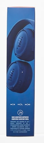 JBL Tune 510 BT Wireless On-Ear Headphones with Bluetooth 5.0 and Speed Charge, Up to 40 Hours Battery Life, Blue