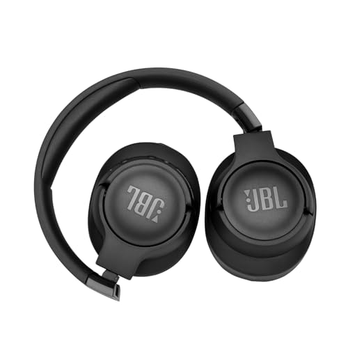 JBL Tune 760 NC Wired and Wireless Over-Ear Headphones with Built-In Microphone, Active Noise-Cancelling and Hands-Free Controls, Black