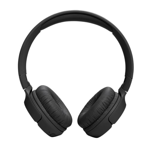JBL Tune 520 BT Wireless On-Ear Headphones with JBL Pure Bass Sound, Bluetooth 5.3, Hands-Free Calls and 57-Hour Battery Life, Black