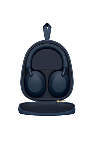 Sony WH-1000XM5 Noise Cancelling Wireless Over-Ear Headphones, Bluetooth, Clear Call Quality, Hi-Res, Up to 30hr Battery Life, Quick Charge, Alexa & Google Assistant, iOS & Android - Midnight Blue