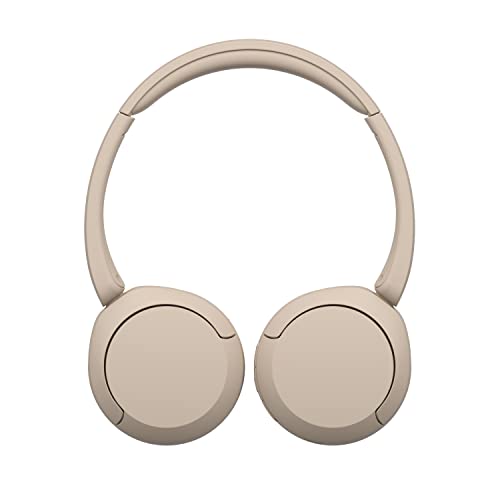 Sony WH-CH520 Wireless Bluetooth Headphones - up to 50 Hours Battery Life with Quick Charge, On-ear style - Beige