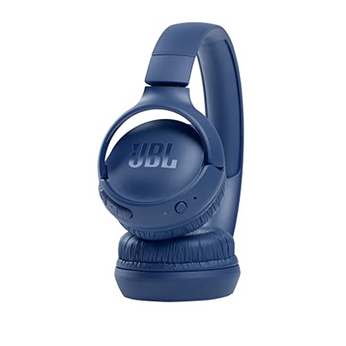 JBL Tune 510 BT Wireless On-Ear Headphones with Bluetooth 5.0 and Speed Charge, Up to 40 Hours Battery Life, Blue