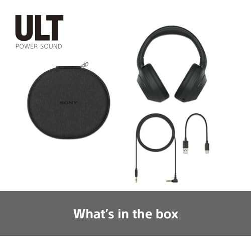 Sony ULT WEAR Over Ear Wireless Noise Cancelling Headphones with ULT POWER SOUND, Ultimate Deep Bass, Clear Call Quality, Up to 30hr Battery Life, Alexa & Google Assistant, IOS & Android - Black