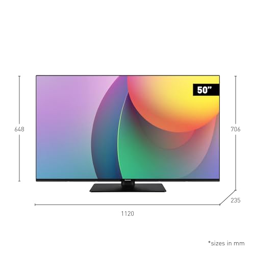 Panasonic TB-50W60AEY, W60 Series 50 inch 4K Ultra HD LED Smart TV, 2024, Freely, TiVo, 4K Colour Engine, Dolby Vision & Atmos, For An Exceptional Visual Experience