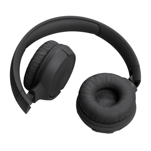 JBL Tune 520 BT Wireless On-Ear Headphones with JBL Pure Bass Sound, Bluetooth 5.3, Hands-Free Calls and 57-Hour Battery Life, Black