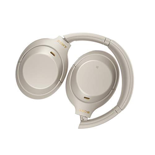 Sony WH-1000XM4 Noise Cancelling Wireless Headphones - 30 hours battery life - Over Ear style - Optimised for Alexa and the Google Assistant - with built-in mic for phone calls - Silver