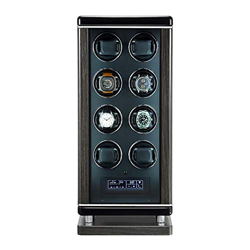 Watch Winder Spinner Winding Box Watch Winders - Luxury Smart Watch Winder Automatic Mechanical Watch Motor Shaker Storage Box with Fingerprint Unlock Watches Rotation Display Holder Watch Winder