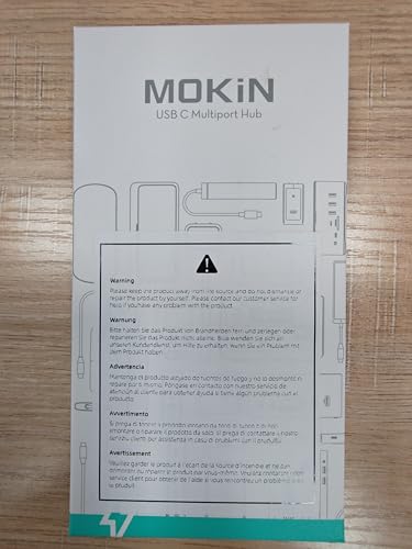 USB C Hub HDMI Adapter for MacBook Pro/Air, MOKiN 7 IN 1 USB C Dongle Mac Adapter with HDMI, USB C Data Port,100W PD,SD/TF and 2 USB 3.0 for Dell/Lenovo/Thinkpad