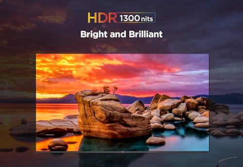 TCL 50QM8B 50-inch QLED Mini LED TV, 4K HDR Premium 1300nits, Smart TV Powered by Google TV (Dolby Vision & Atmos, Onkyo 2.0 sound system, 144Hz Motion Clarity Pro, Hands-Free Voice Control) Black