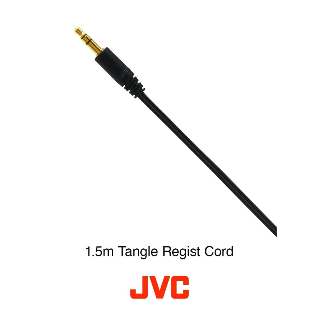 JVC Wired Lightweight Headphones - Black, HA-L50-B-E