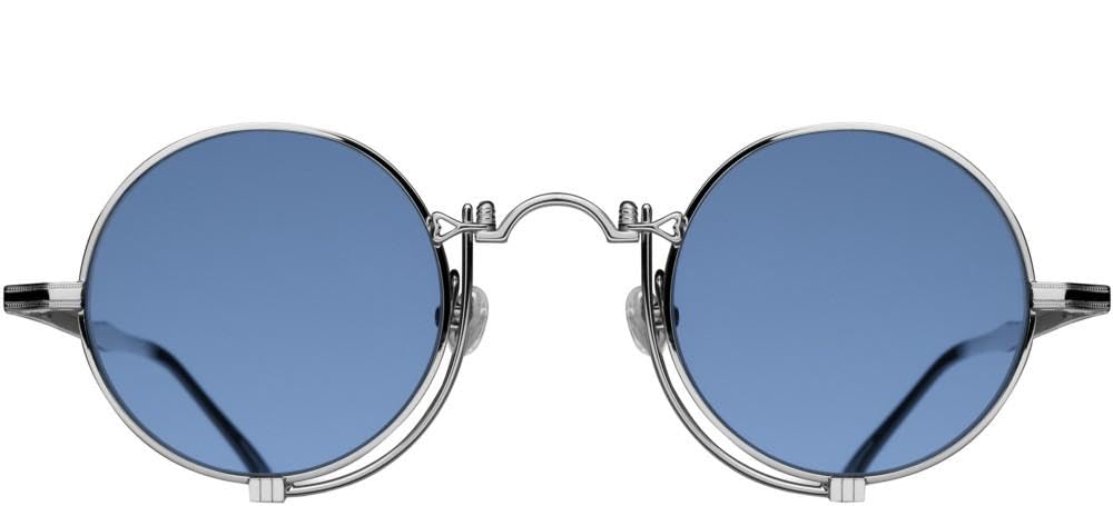 Matsuda 10601H Palladium White/Cobalt Blue 45/27/145 unisex Sunglasses