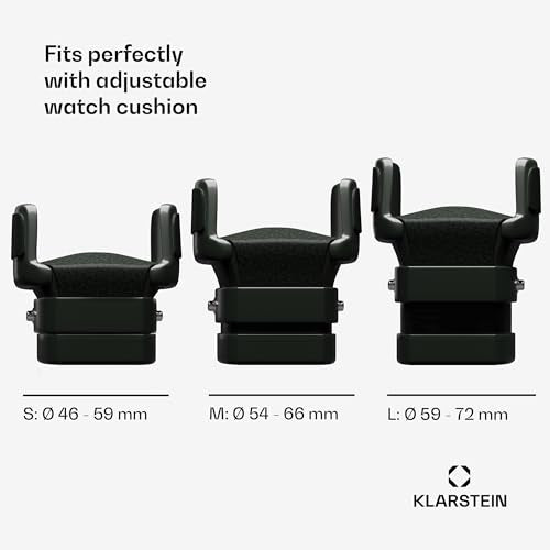 Klarstein Automatic Watch Winder for 6 Watches, Luxury Watch Storage Box, Acrylic Window Display Case, Auto Watch Winder Uk for Men & Women, Blue LED, 5 TPD Settings, Spring Tension Watch Winder Motor