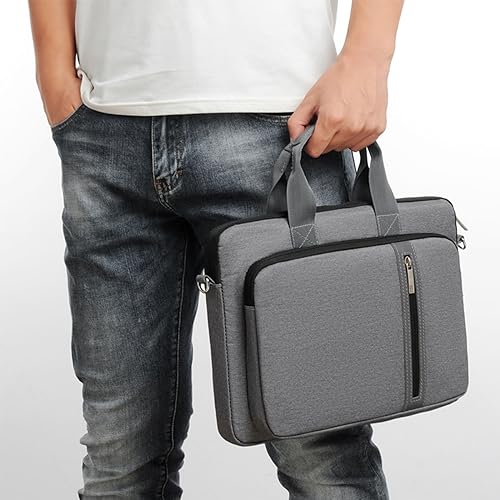 Fhsqwernm Oxford Cloth Laptop Shoulder Bag For MacAir 14 15.6 17.3" Inch Notebook Flapover Sleeve Case