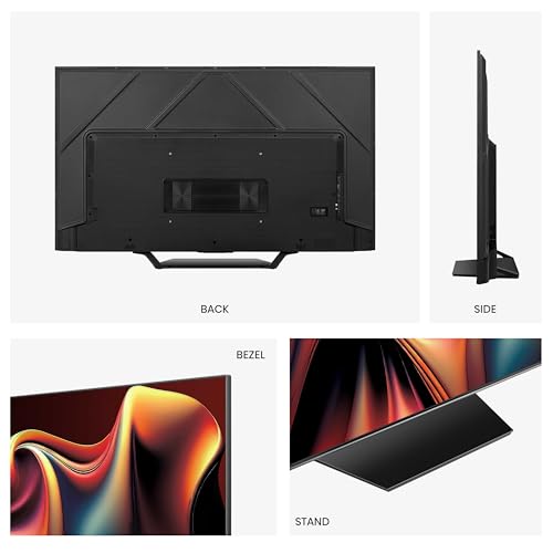 Hisense 85 Inch 144Hz Mini-LED Smart TV 85U7NQTUK - Quantum Dot Colour, Dolby Vision IQ & Atmos, iMax Enhanced, Built-in Subwoofer and Vidaa OS with Freely, Youtube, Netflix and Disney+ (2024 Model)