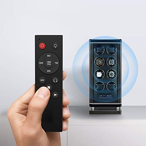 Watch Winder Spinner Winding Box Watch Winders - Luxury Smart Watch Winder Automatic Mechanical Watch Motor Shaker Storage Box with Fingerprint Unlock Watches Rotation Display Holder Watch Winder