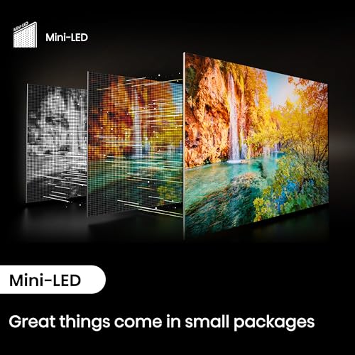 Hisense 50 Inch 4K Mini-LED TV 50U6NQTUK - Quantum Dot Colour, Dolby Vision Atmos, Hi-View Engine, FilmMaker Mode, Vidaa OS with Voice Control, Freely, Youtube, Netflix and Disney+ (2024 Model)