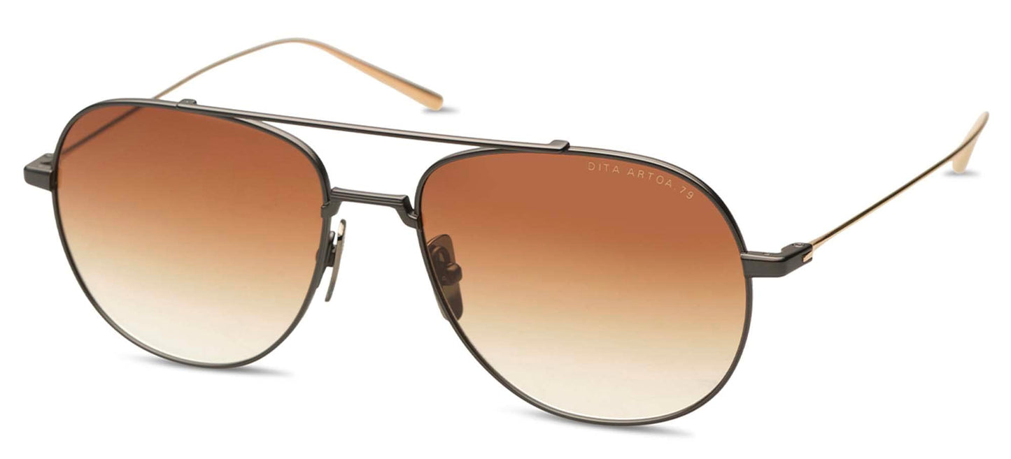 Dita ARTOA.79 SUN BLACK IRON/BROWN SHADED 57/17/145 unisex Sunglasses