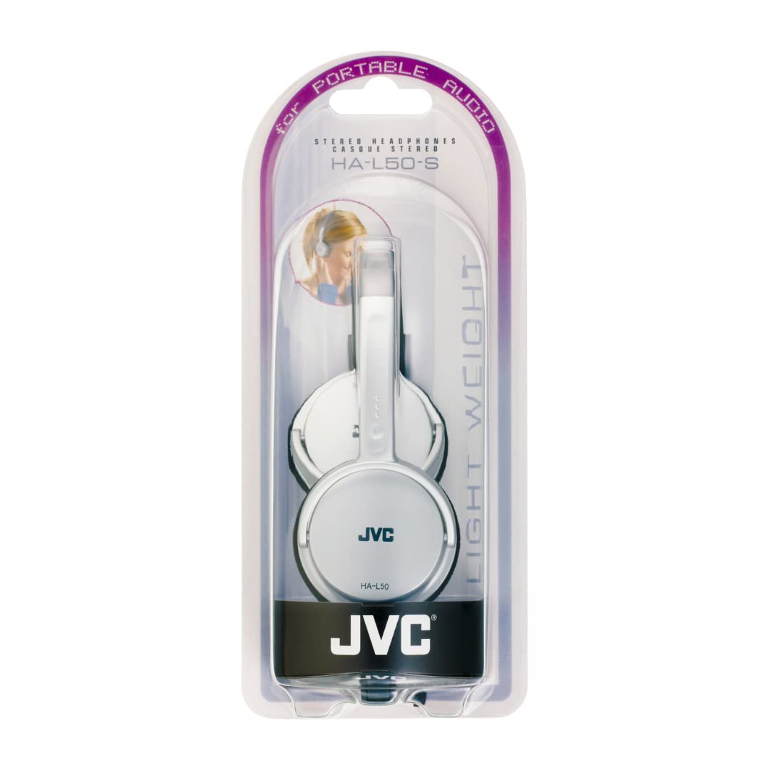 JVC Wired Lightweight Headphones - Black, HA-L50-B-E