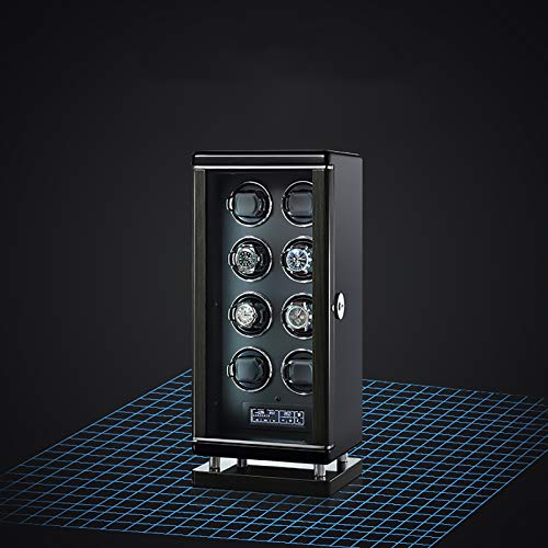 Watch Winder Spinner Winding Box Watch Winders - Luxury Smart Watch Winder Automatic Mechanical Watch Motor Shaker Storage Box with Fingerprint Unlock Watches Rotation Display Holder Watch Winder