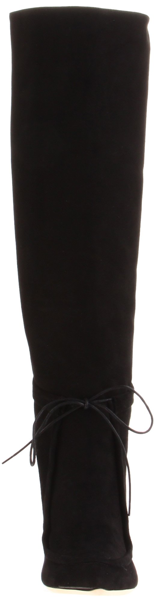 Loeffler Randall Women's Solange Wallaby Knee-High Boot, Black, 4.5 UK