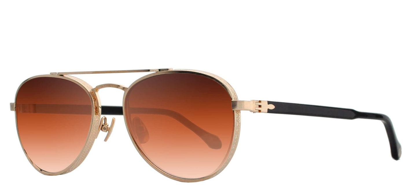 Matsuda M3116 Gold/Brown Shaded 54/19/145 unisex Sunglasses