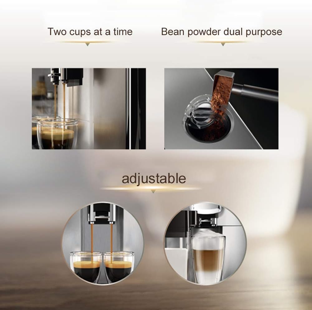 XFZJCHAP Coffee Maker Machines Office Home Italian Automatic Coffee Machine Milk Container with Automatic Foaming System Coffee Maker The New