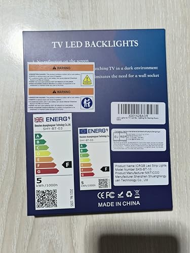 MATICOD LED Lights for TV, 3M TV Lights for 32-43in Tvs, Music Sync Color Changing RGB TV Backlight with Remote APP Control USB Led Strip Lights for Christmas Gaming Room Decoration
