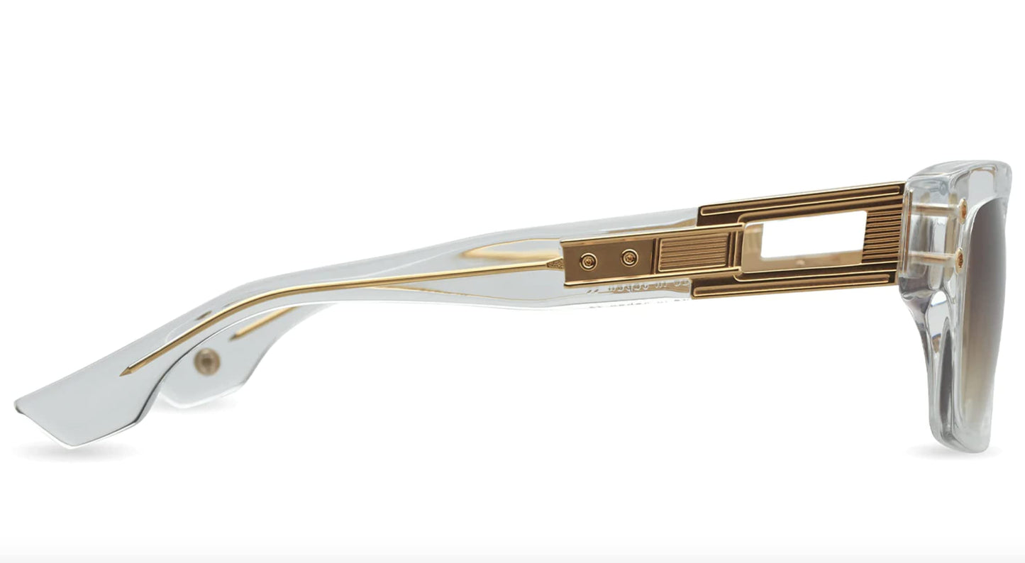 Dita GRANDMASTER-SEVEN CRYSTAL YELLOW GOLD/BROWN SHADED onesizefitsall unisex Sunglasses