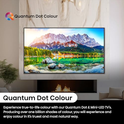 Hisense 65 Inch 144Hz Mini-LED Smart TV 65U7NQTUK - Quantum Dot Colour, Dolby Vision IQ & Atmos, iMax Enhanced, Built-in Subwoofer and Vidaa OS with Freely, Youtube, Netflix and Disney+ (2024 Model)