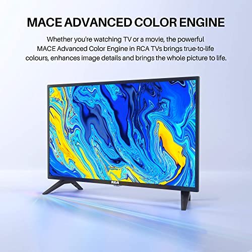 RCA 32 Inch 720P TV, Freeview HD Dolby Digital Audio DVB T2/S2 HD LED Backlighting Display TV, HDMI USB Earphone Output Media Player Monitor PS5 Xbox, Small TV for Bedroom Kitchen Black