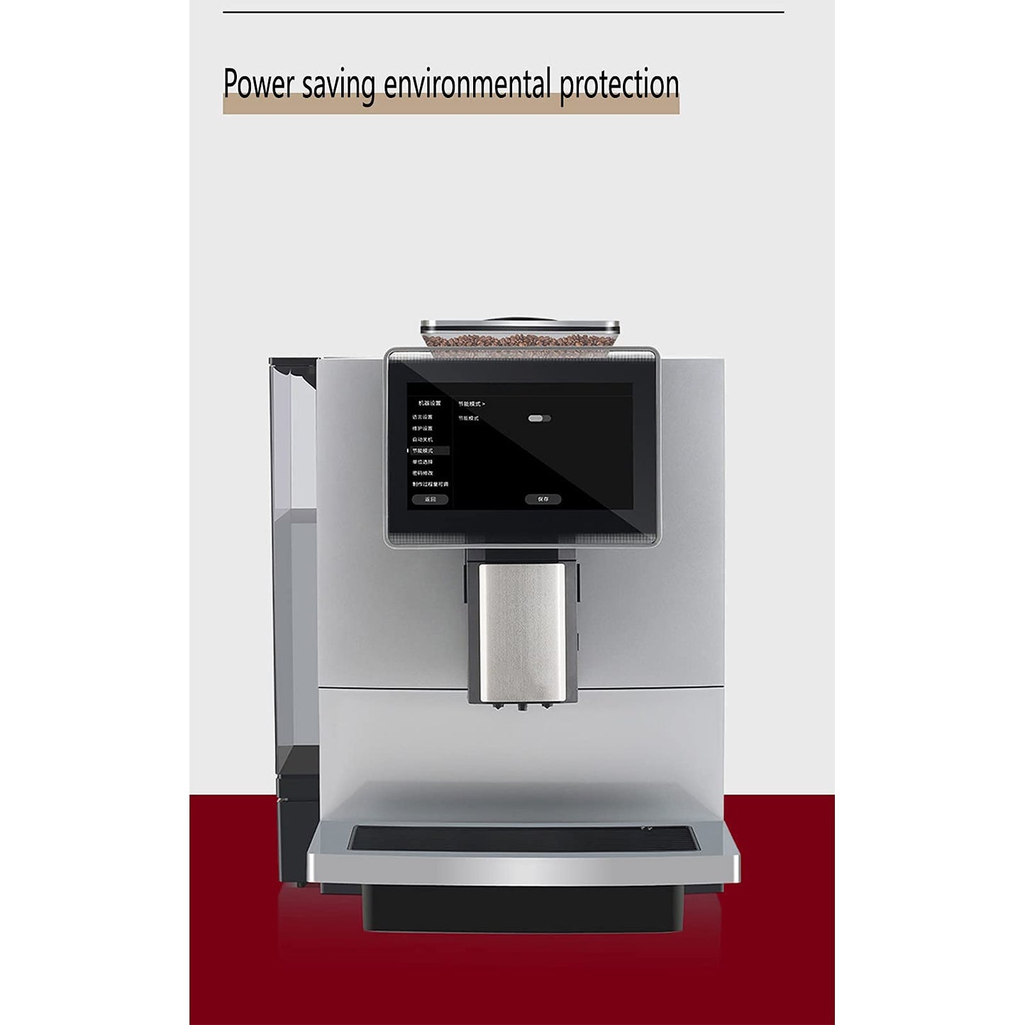 Fully Automatic Coffee Machine, 4L Large-capacity Italian One-button Freshly Ground Multi-function Coffee Machine, Smart Home Office Commercial