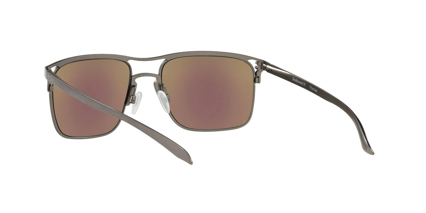 Oakley Men's Wire Tap 2.40 Sunglasses, Matte Ruthenium/Prizm Sapphire, 57/18/139