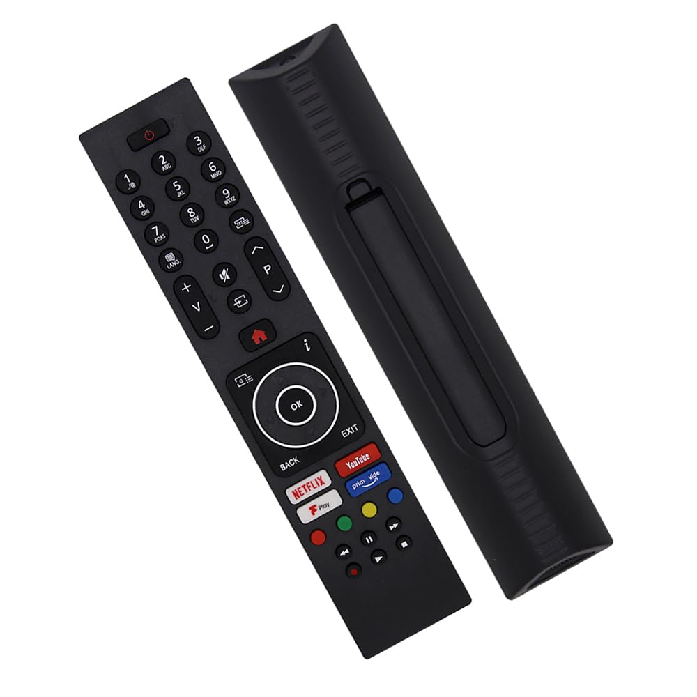 Riry Replacement Universal Remote Control for techwood Logik Digihome Finlux Bush Celcus Polaroid Hitachi VESTEL JVC Remote Control Smart HD LED TV -No additional setup required
