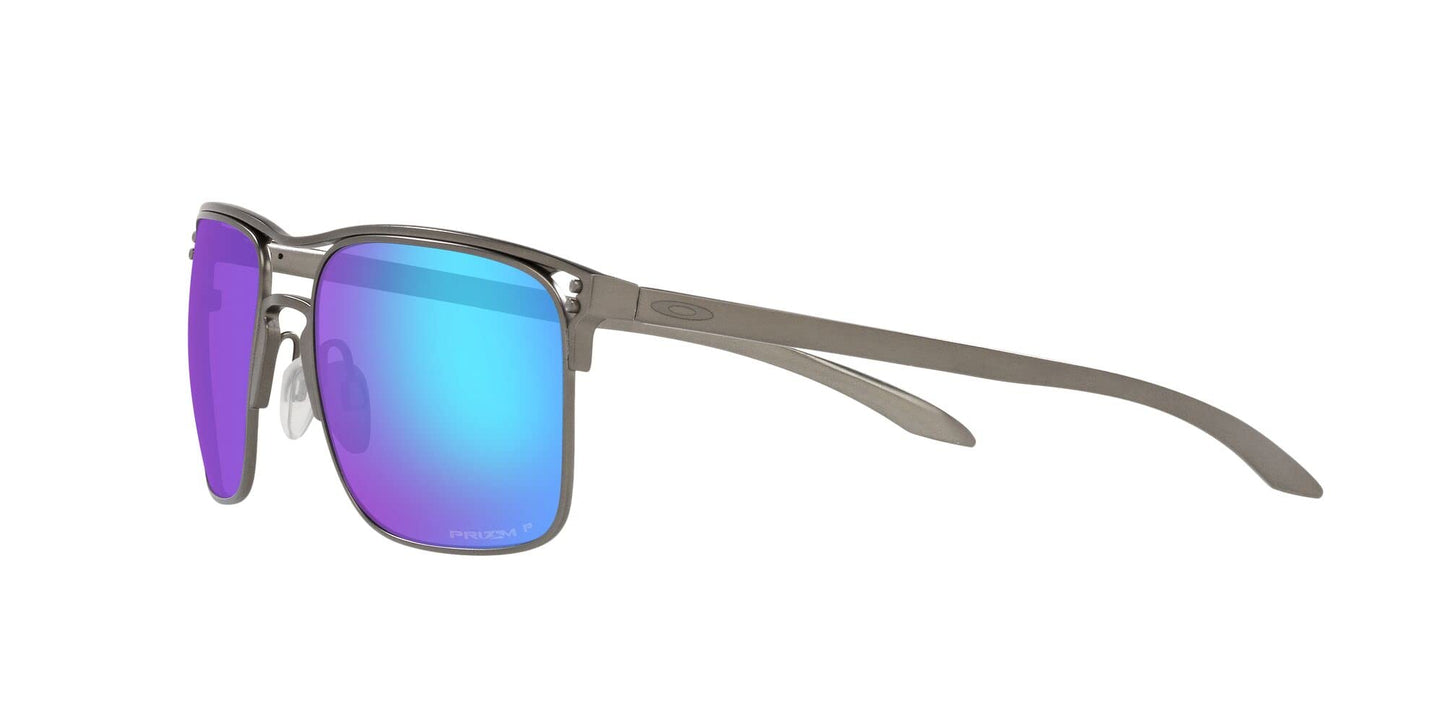 Oakley Men's Wire Tap 2.40 Sunglasses, Matte Ruthenium/Prizm Sapphire, 57/18/139