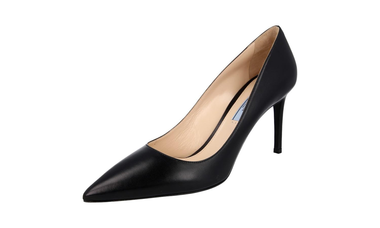 Prada Women's 1I939F Black Leather Court Shoes/Pumps UK 6 / EU 39