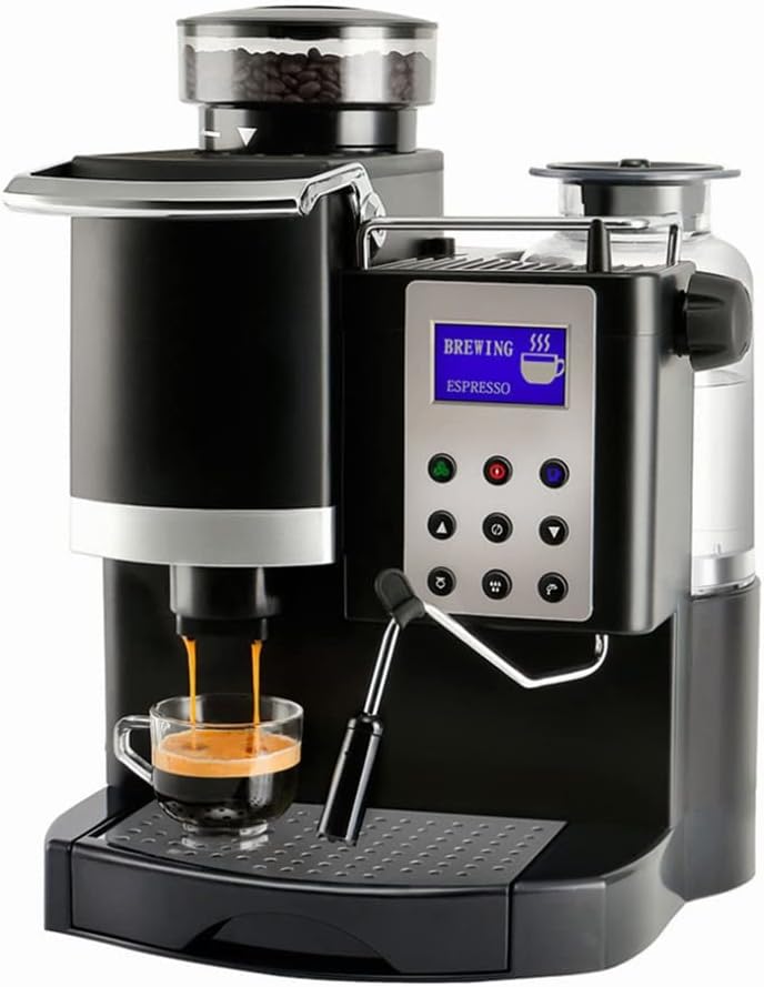 EKSED Coffee Machine Milk Frother Kitchen Appliances Electric Foam Cappuccino Coffee Maker (Color : A, Size (A/142