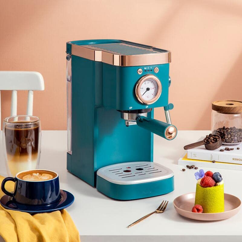 EKSED Coffee Machine Milk Frother Kitchen Appliances Electric Foam Cappuccino Coffee Maker (Color : Blue, Size : 160 * 383 * 311 (mm)) (Blue 160 * 383 * 311 (mm))/94