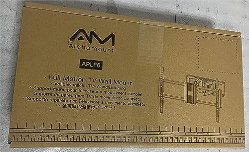Alphamount TV Wall Bracket for Most 37 to 75 Inch 4K LED & OLED TVs up to 45kg, TV Bracket with Dual Articulating Arms, Swivel, Extension & Tilt, TV Wall Mount with Max VESA 600x400mm