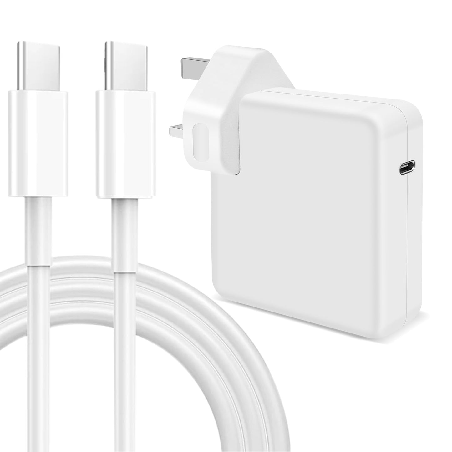 96W Super Fast Charger, MacBook Pro Charger,Laptop Charger for MacBook Air USB C, Compatible with MacBook Pro 16,15,14,13 inches, iPad Pro 12.9, 11inches and all USB C devices, 2M Cable