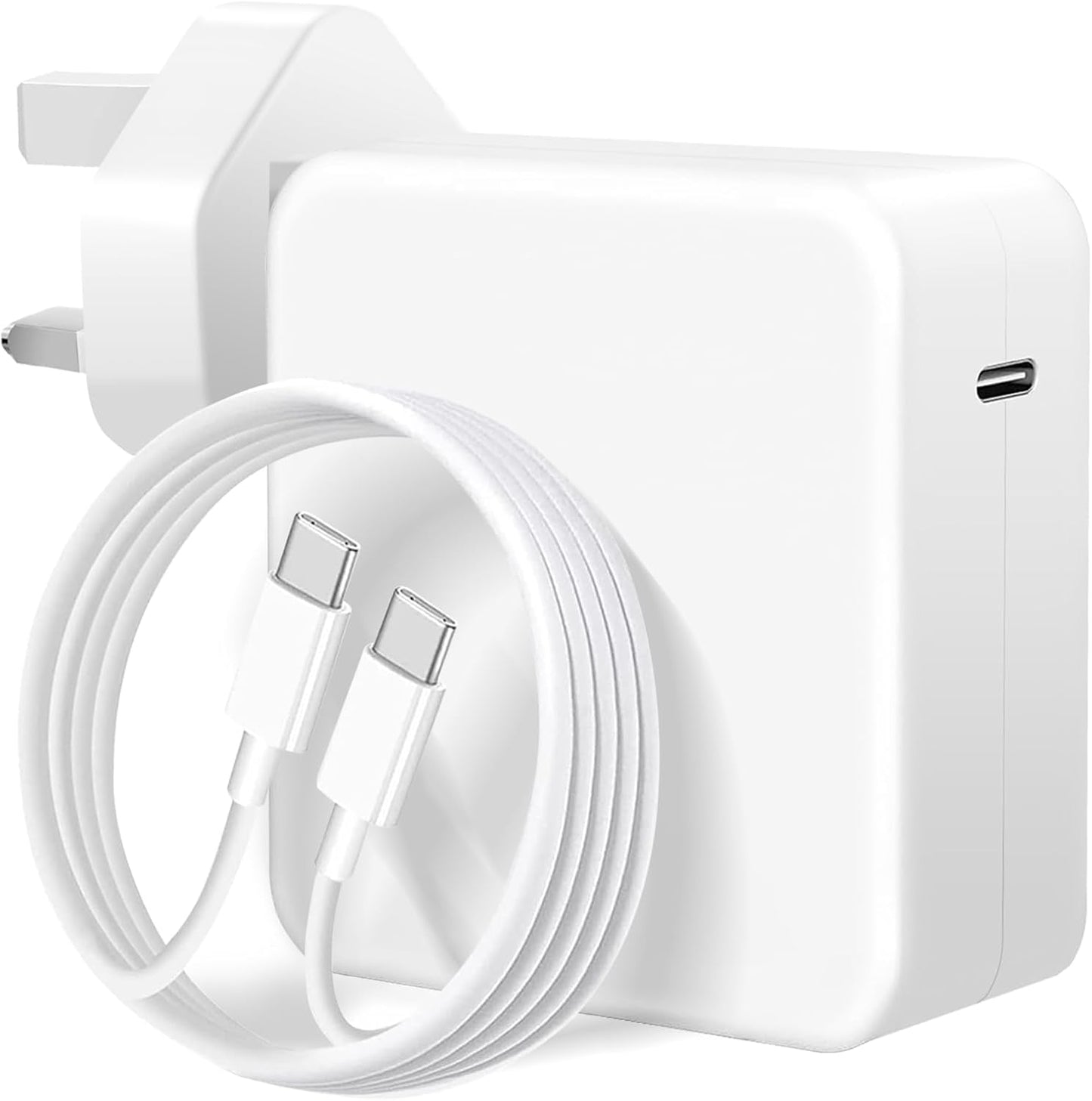 100W USB C Super Fast Charger,Mac Book Pro Charge, Laptop Charger for Mac Book Pro/Air, Compatible with Ma cBook Pro 16,15,14,13 inch, iPad Pro and all USB C devices, Type C 2M Cable