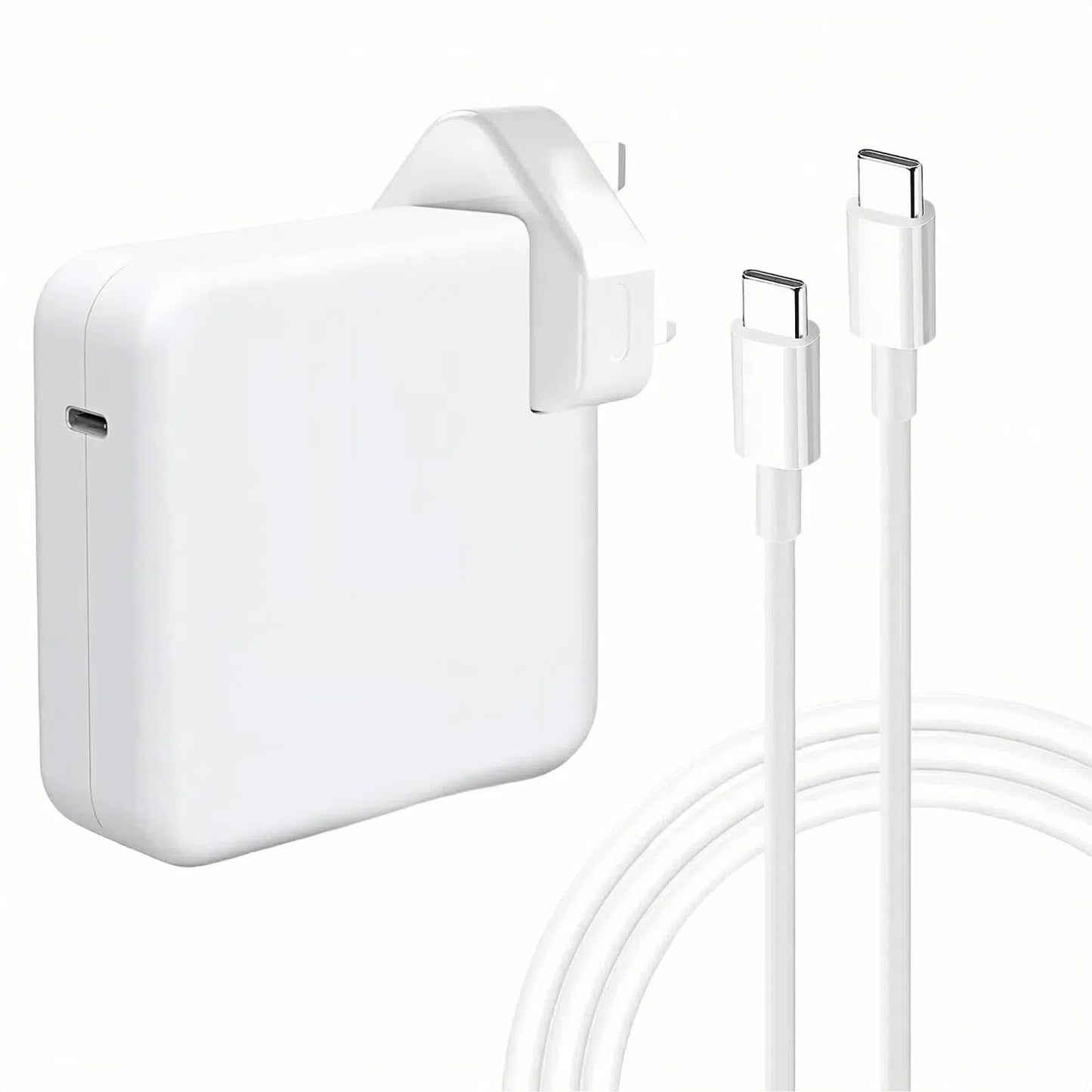 106W USB C Super Fast Charger, MacBook Pro Super Fast Charger, laptop charger suitable for MacBook Pro 16,15,14,13 inches, MacBook Air 13 inches, iPad Pro 12.9、 11 inch and all USB C devices, 2M cable