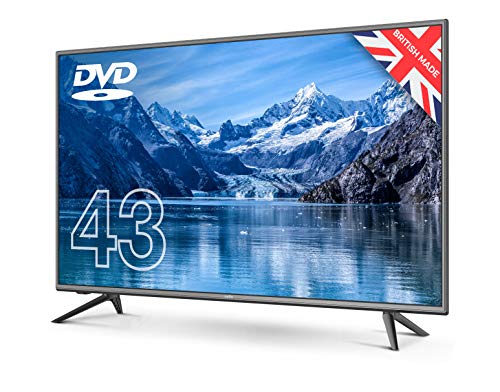 Cello C4320F 43 inch Full HD LED TV with Built-in DVD player and Freeview HD Built in Satellite receiver 3 x HDMI and USB 2.0 to record Live TV Easy to Setup Non-Smart Made in the UK