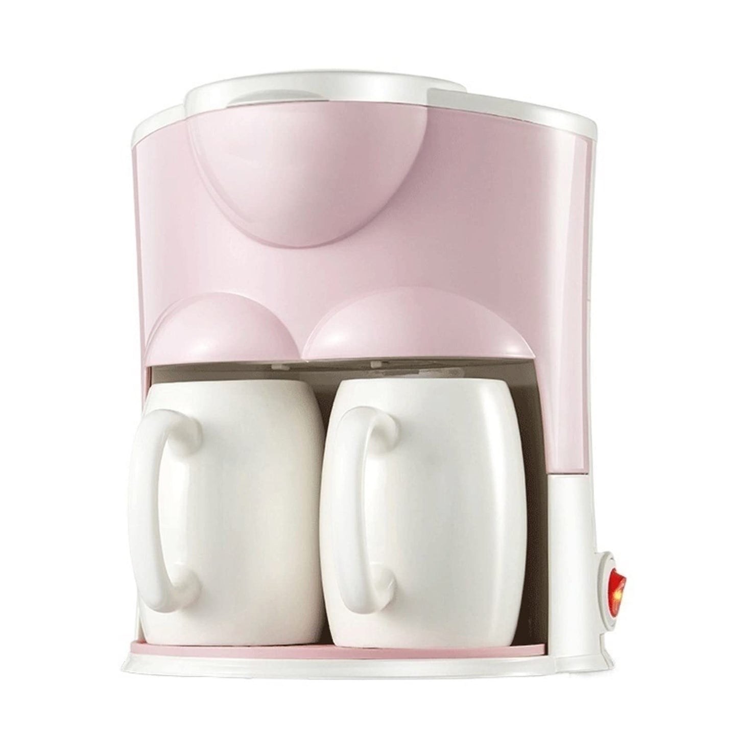 XiVue Coffee Machine Drip Coffee Maker Kitchen Removable and Washable Household Machine Tea Pot Milk for Gift Automatic Espress (Color : Pink) (Pink)