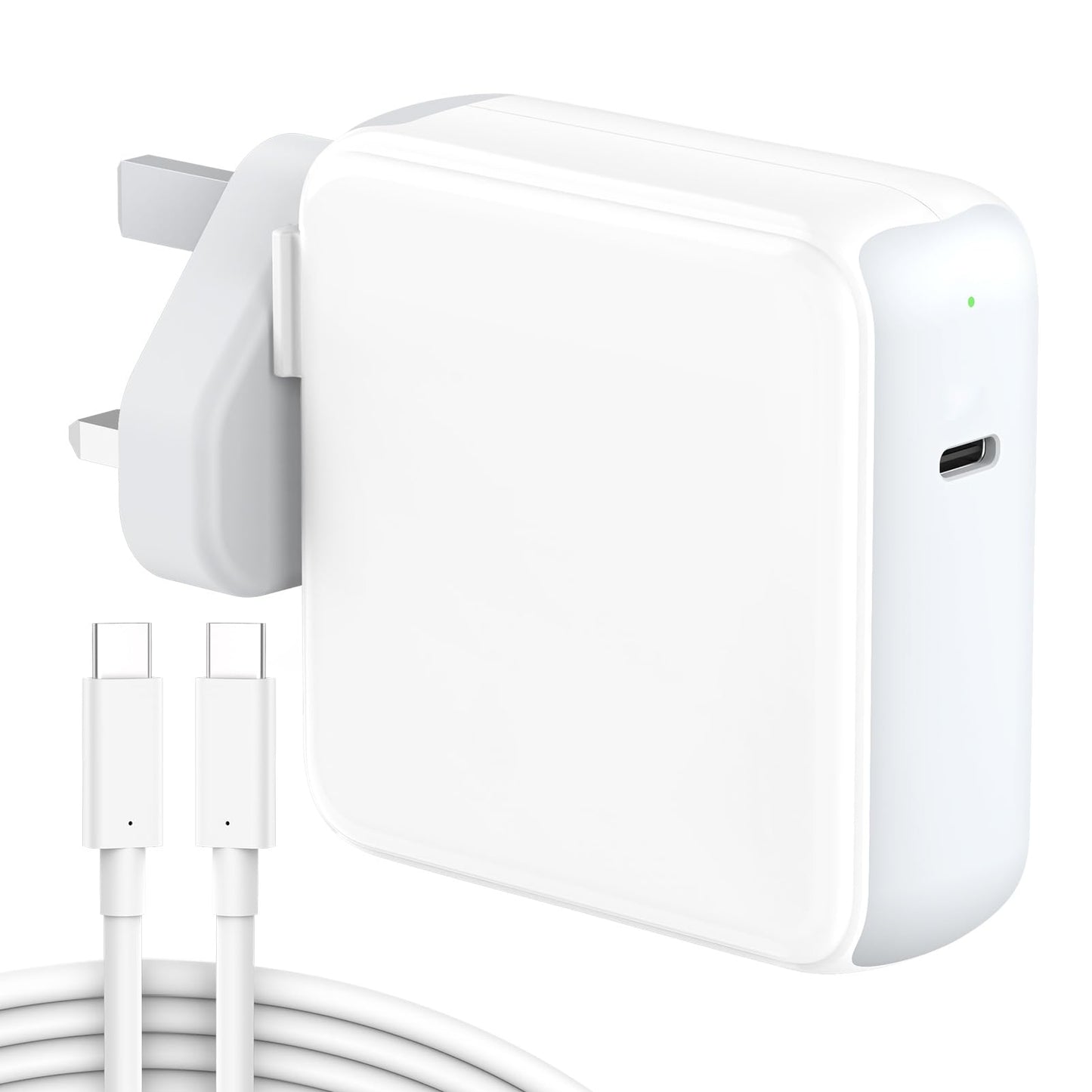 96W Mac Charger Compatible with MacBook Air MacBook Pro 13 14 15 16 inch 2024 2023 2022 2021 2020, M1 M2 M3 Mac Laptop, iPad M4 M2, Type C Fast Power Adapter with 2M/6.6FT MacBook Charger Cable USB C