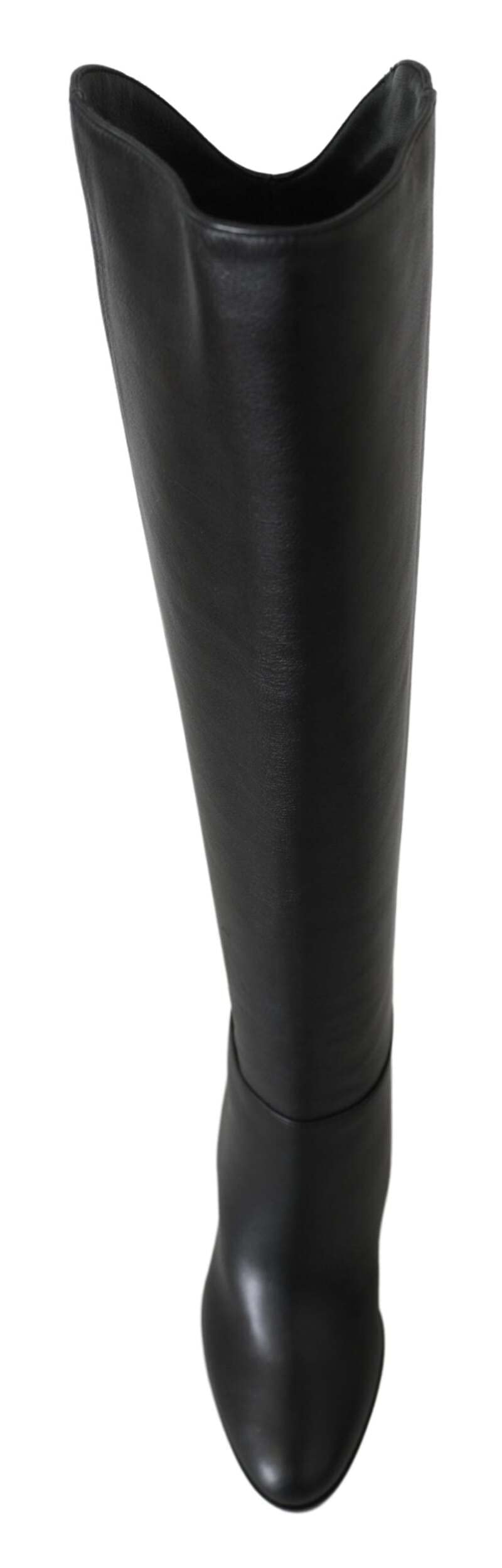 JIMMY CHOO Black Leather Madalie 80 Boots Shoes, Black, 4.5 UK