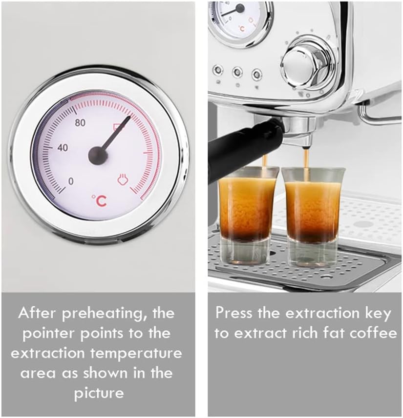 EKSED Coffee Machine Milk Frother Kitchen Appliances Electric Foam Cappuccino Coffee Maker (Color : A, Size A/121