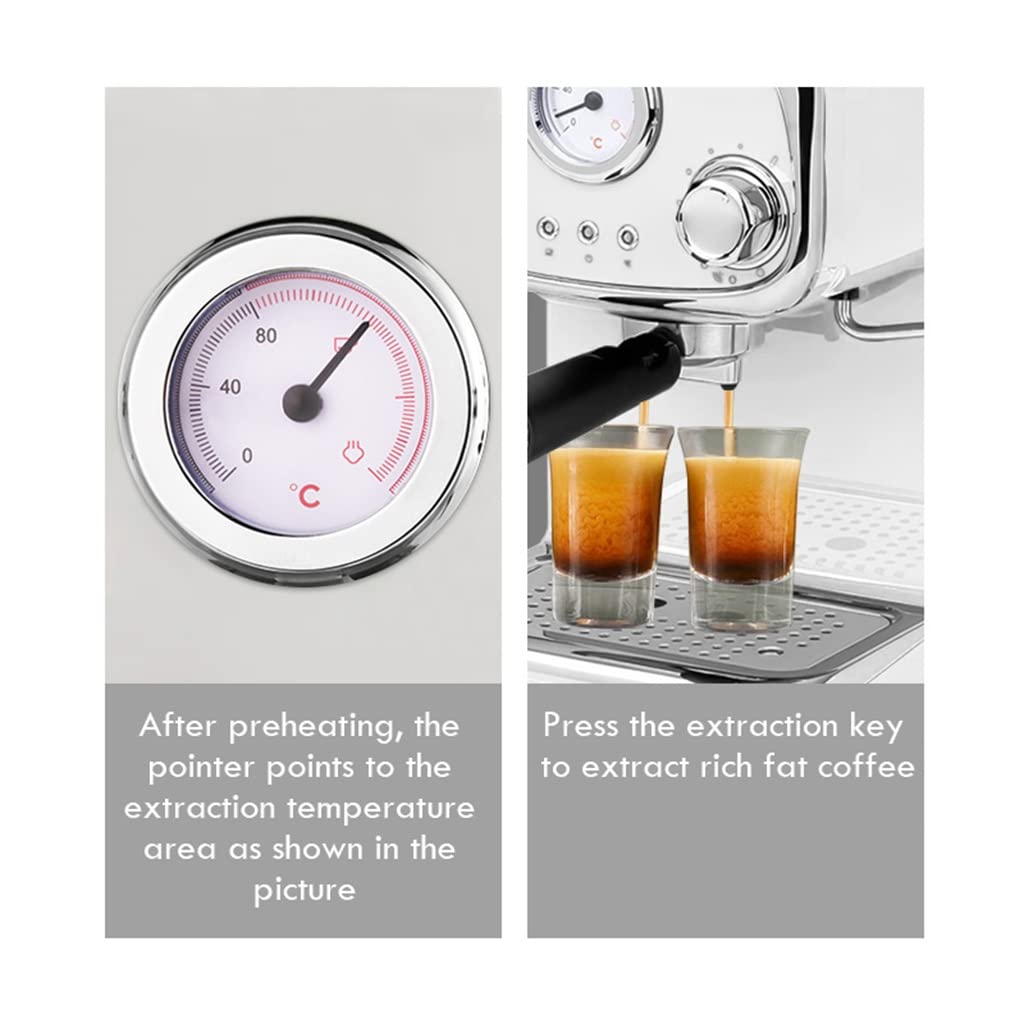 EKSED Coffee Machine Milk Frother Kitchen Appliances Electric Foam Cappuccino Coffee Maker (Color : A, Size A/121