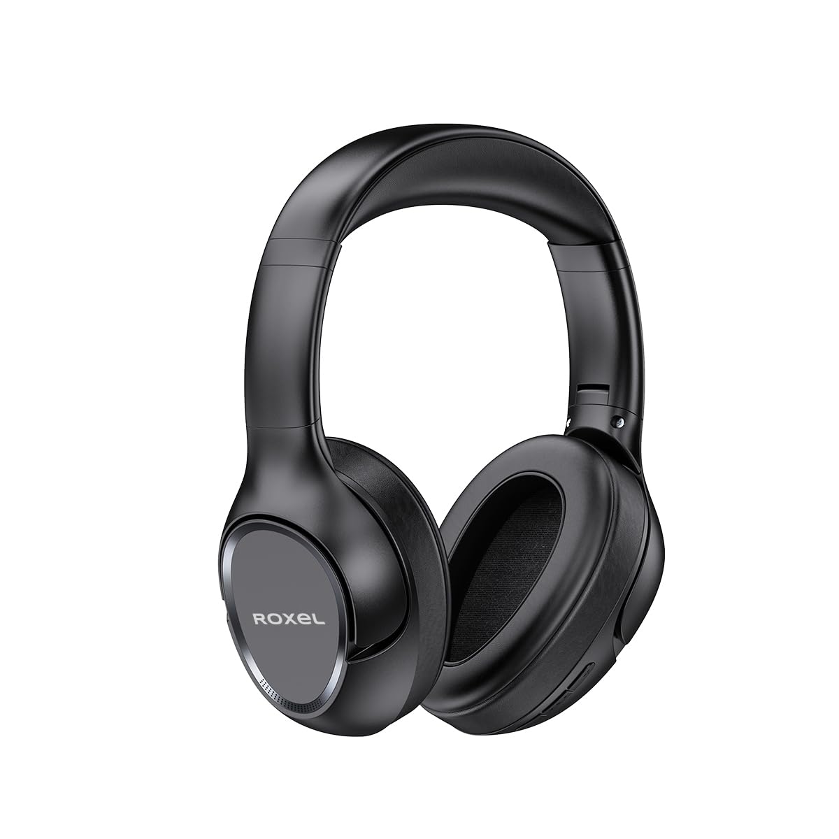 Roxel H700BT Wireless Over Ear Headphones with Microphone, 12 Hours Playtime, 1 Hour Quick Charge, Adjustable Headband, Foldable Lightweight Headset with Deep Bass and Stereo Sound