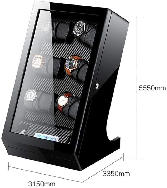 NOALED Wooden Watches Automatic Watch Winder 12+2 Storage Box with LCD Touch Screen Watches Automatic Watch Winder Single
